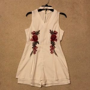 White Jumpsuit Romper